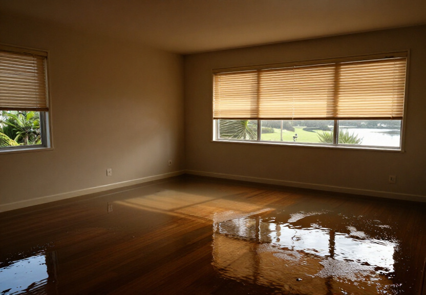 Wet subfloor in a Mount Kuring Gai property before treatment